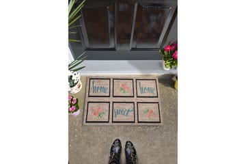Dörrmatta Rosehome 45x70 cm - Flerfärgad - Textil & mattor - Matta - Utomhusmatta - Dörrmatta & entrématta