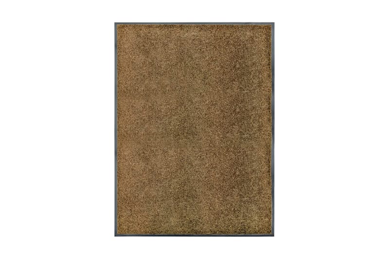 Dörrmatta tvättbar brun 90x120 cm - Brun - Dörrmatta & entrématta