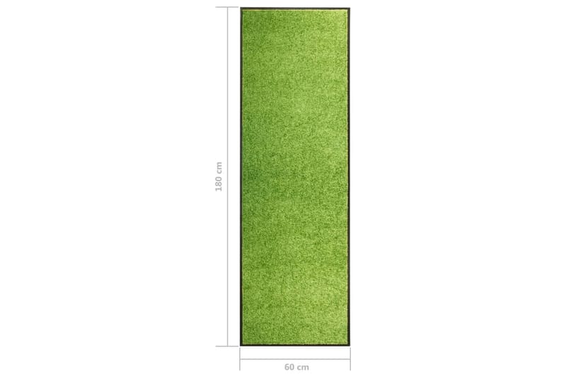 Dörrmatta tvättbar grön 60x180 cm - Grön - Dörrmatta & entrématta
