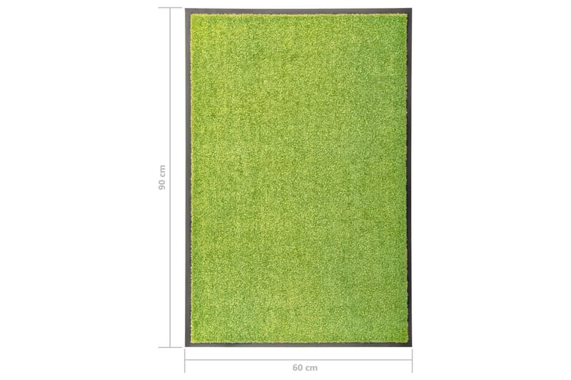 Dörrmatta tvättbar grön 60x90 cm - Grön - Dörrmatta & entrématta