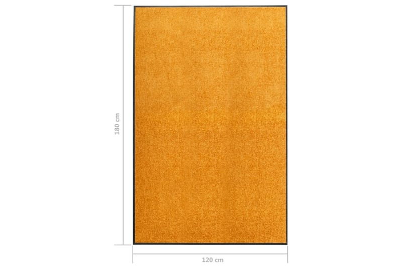 Dörrmatta tvättbar orange 120x180 cm - Orange - Dörrmatta & entrématta