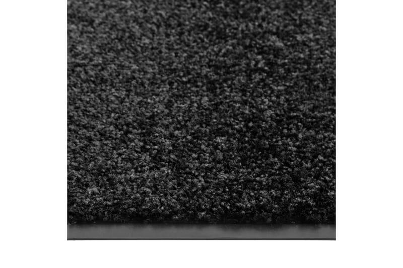Dörrmatta tvättbar svart 60x180 cm - Svart - Dörrmatta & entrématta