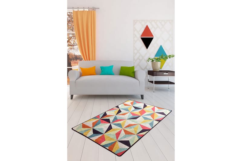 Entrematta Chanceux 80x200 cm - Flerfärgad/Sammet - Textil & mattor - Matta - Utomhusmatta - Dörrmatta & entrématta