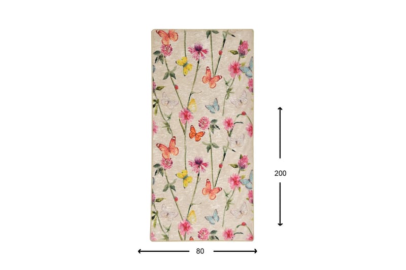 Entrematta Haldun 80x200 cm - Flerfärgad/Sammet - Textil & mattor - Matta - Utomhusmatta - Dörrmatta & entrématta