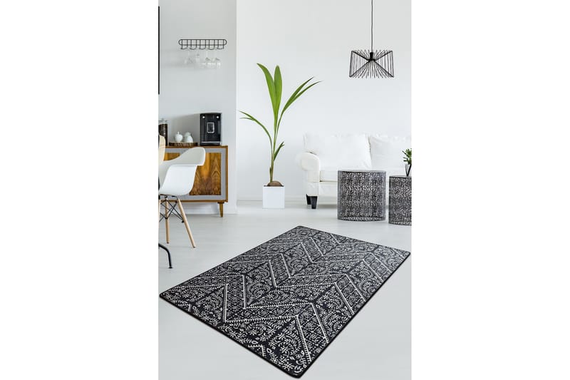 Entrematta Hemangie 60x140 cm - Svart/Sammet - Textil & mattor - Matta - Utomhusmatta - Dörrmatta & entrématta