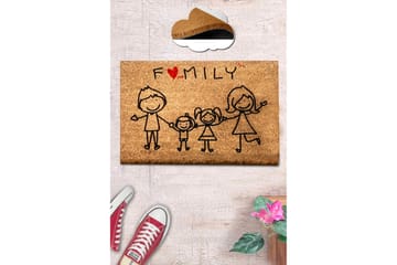 Nazma Dörrmatta 40x60 cm Rektangulär - Flerfärgad - Textil & mattor - Matta - Utomhusmatta - Dörrmatta & entrématta