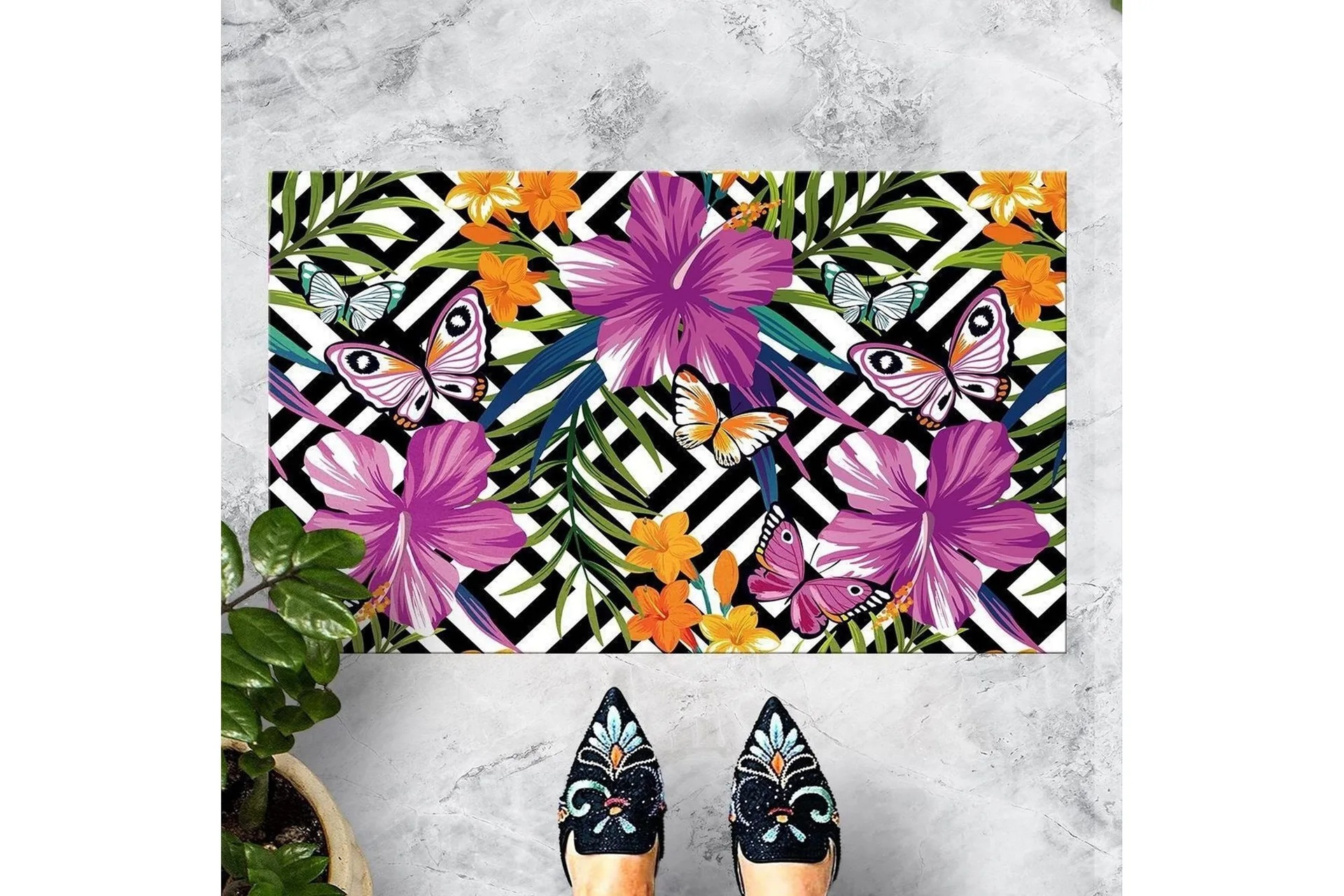 chilai dörrmatta 45x70 cm - pvc/multifärgad