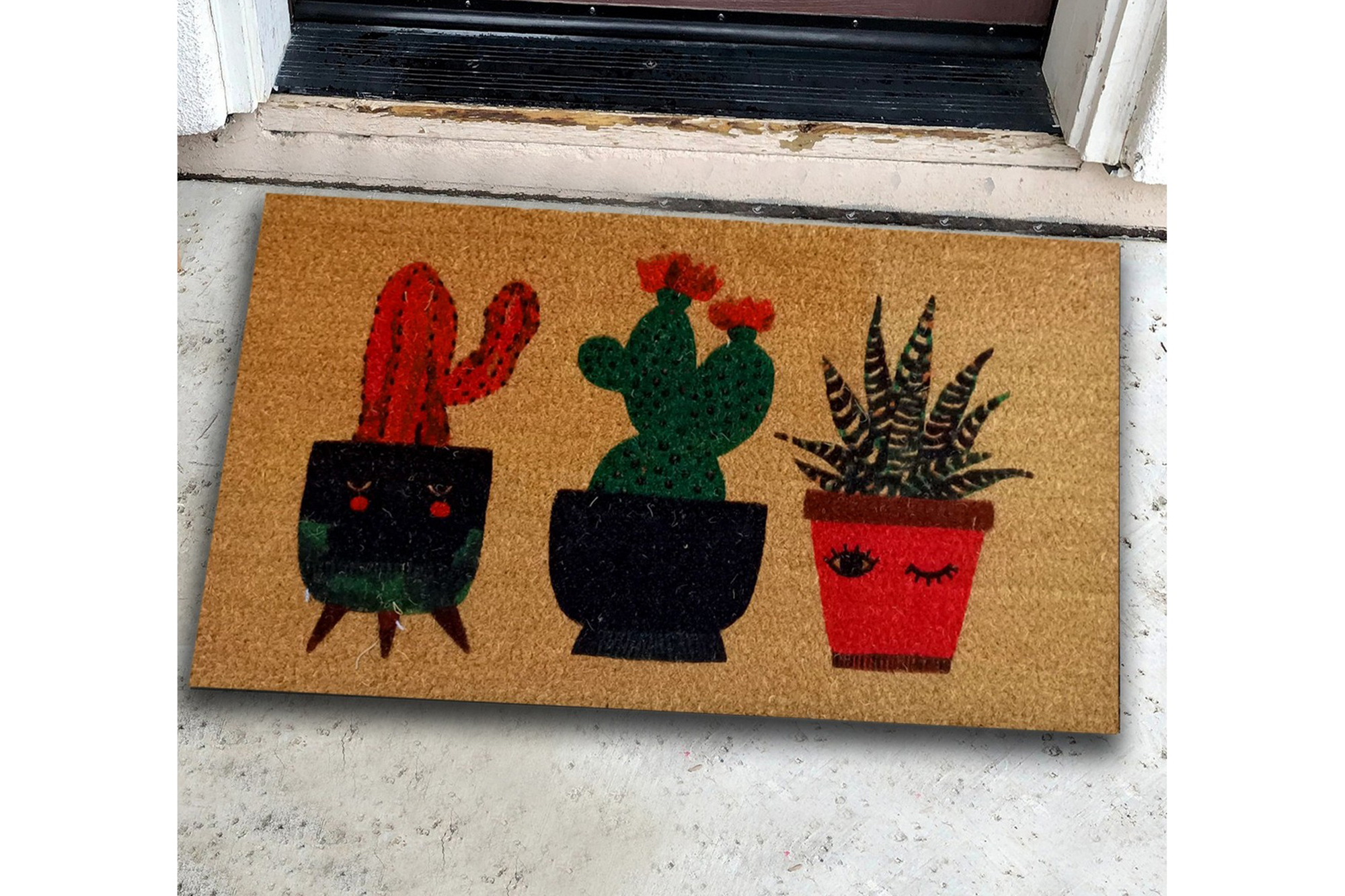 dörrmatta chilai 40x60 cm - pvc/multifärgad