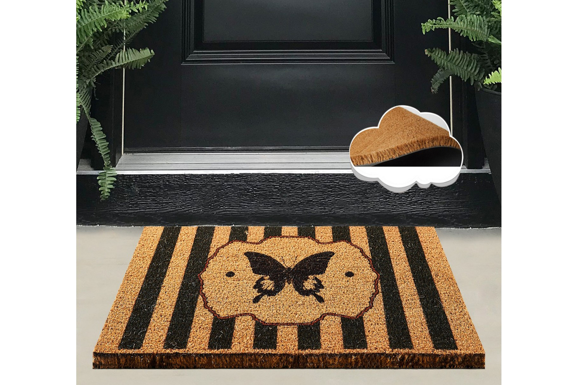 dörrmatta chilai 40x60 cm - pvc/multifärgad