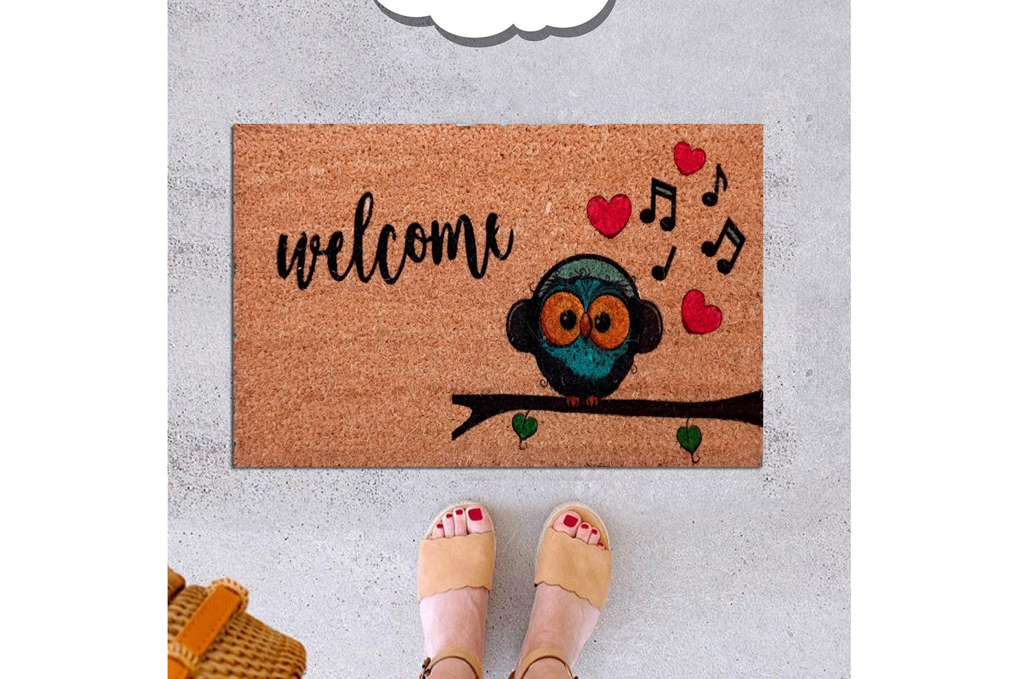 dörrmatta chilai 40x60 cm - pvc/multifärgad