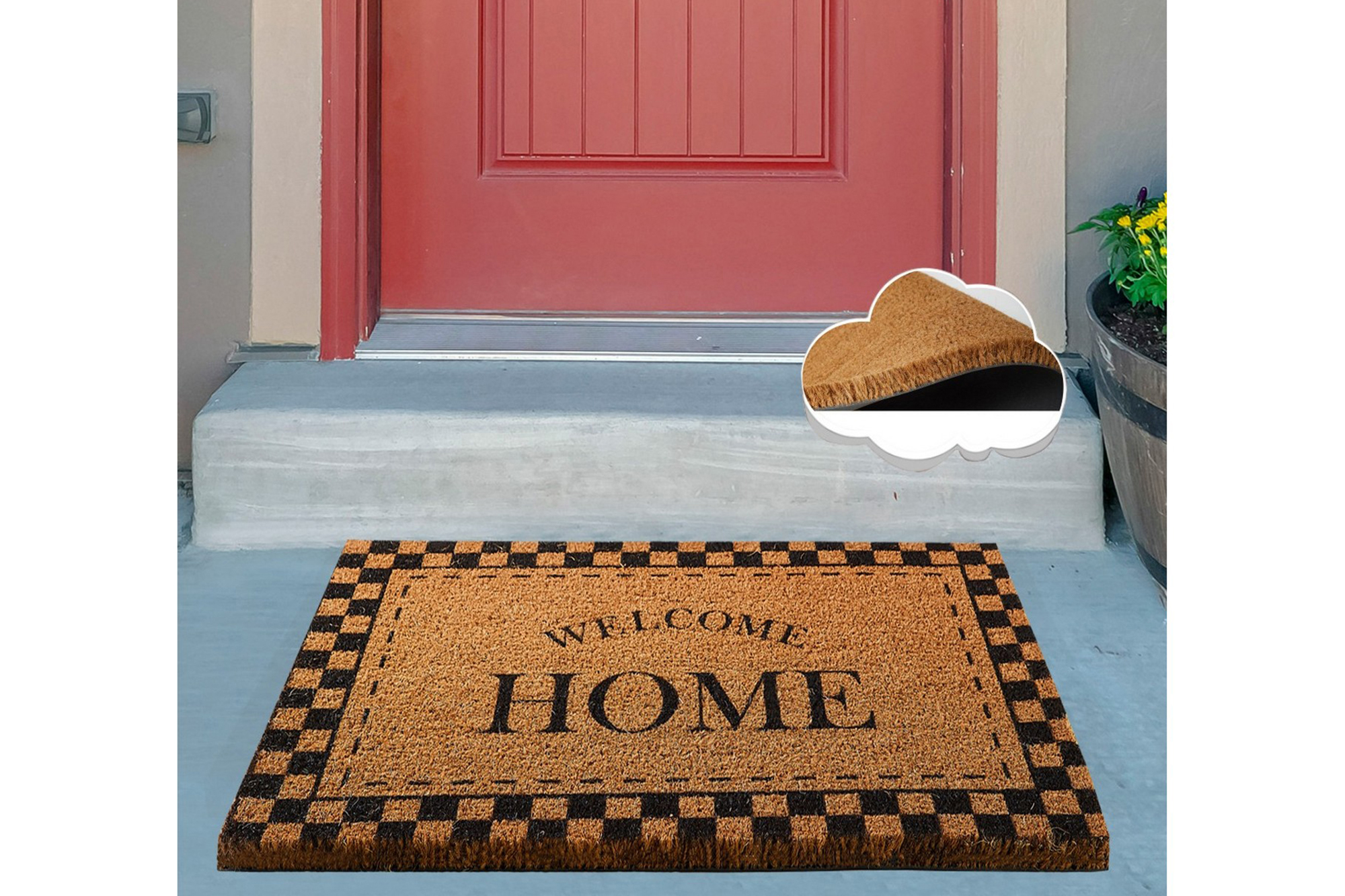 dörrmatta chilai 40x60 cm - pvc/multifärgad