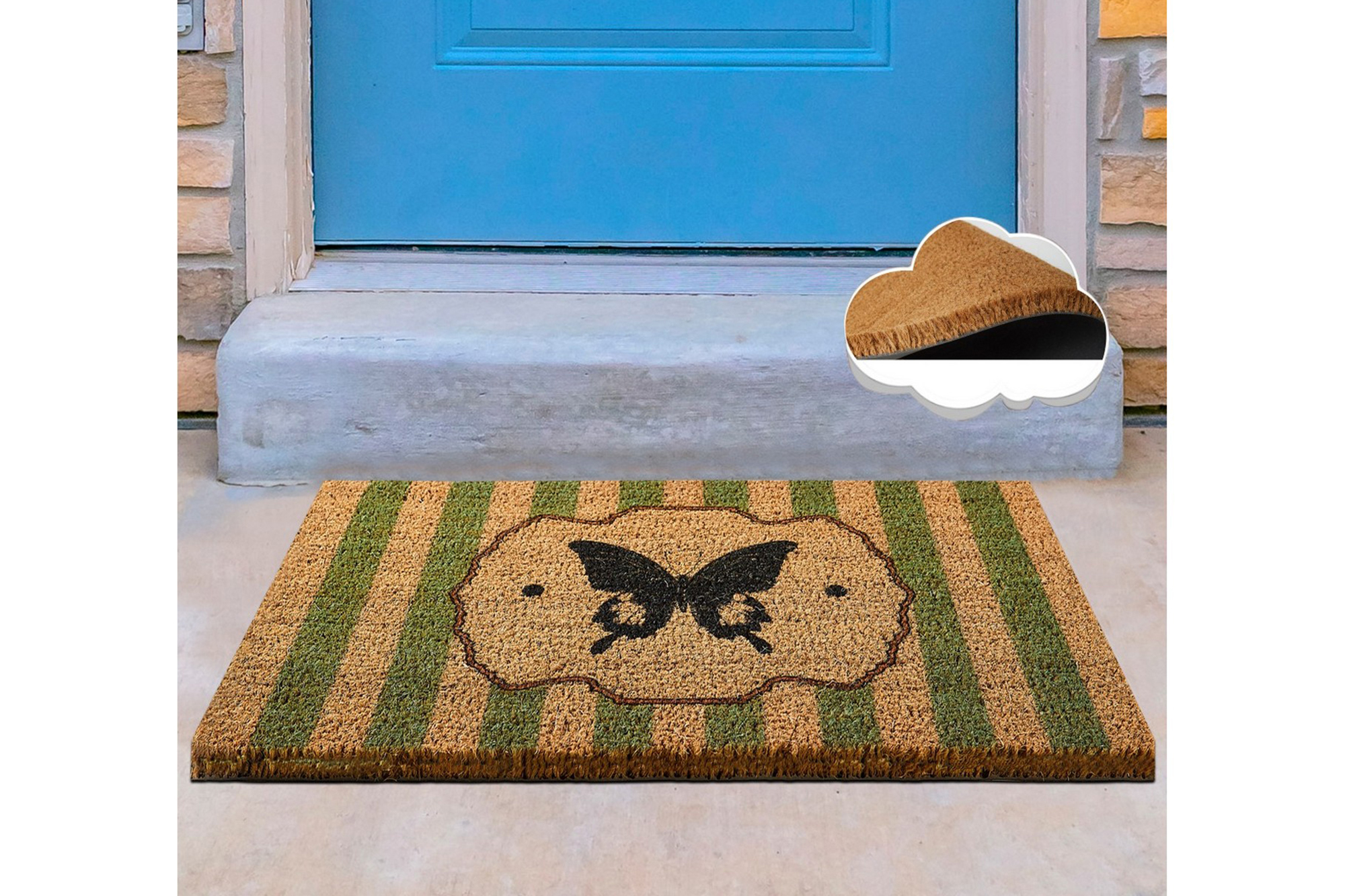 dörrmatta chilai 40x60 cm - pvc/multifärgad