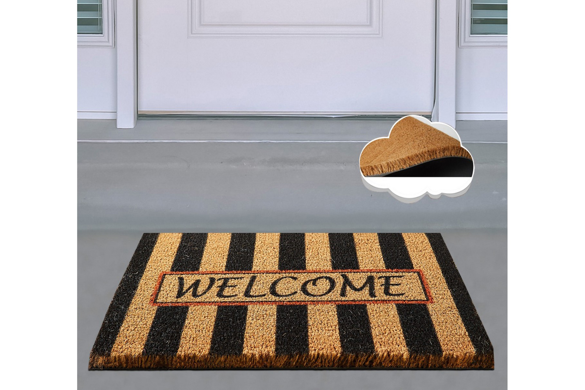 dörrmatta chilai 40x60 cm - pvc/multifärgad