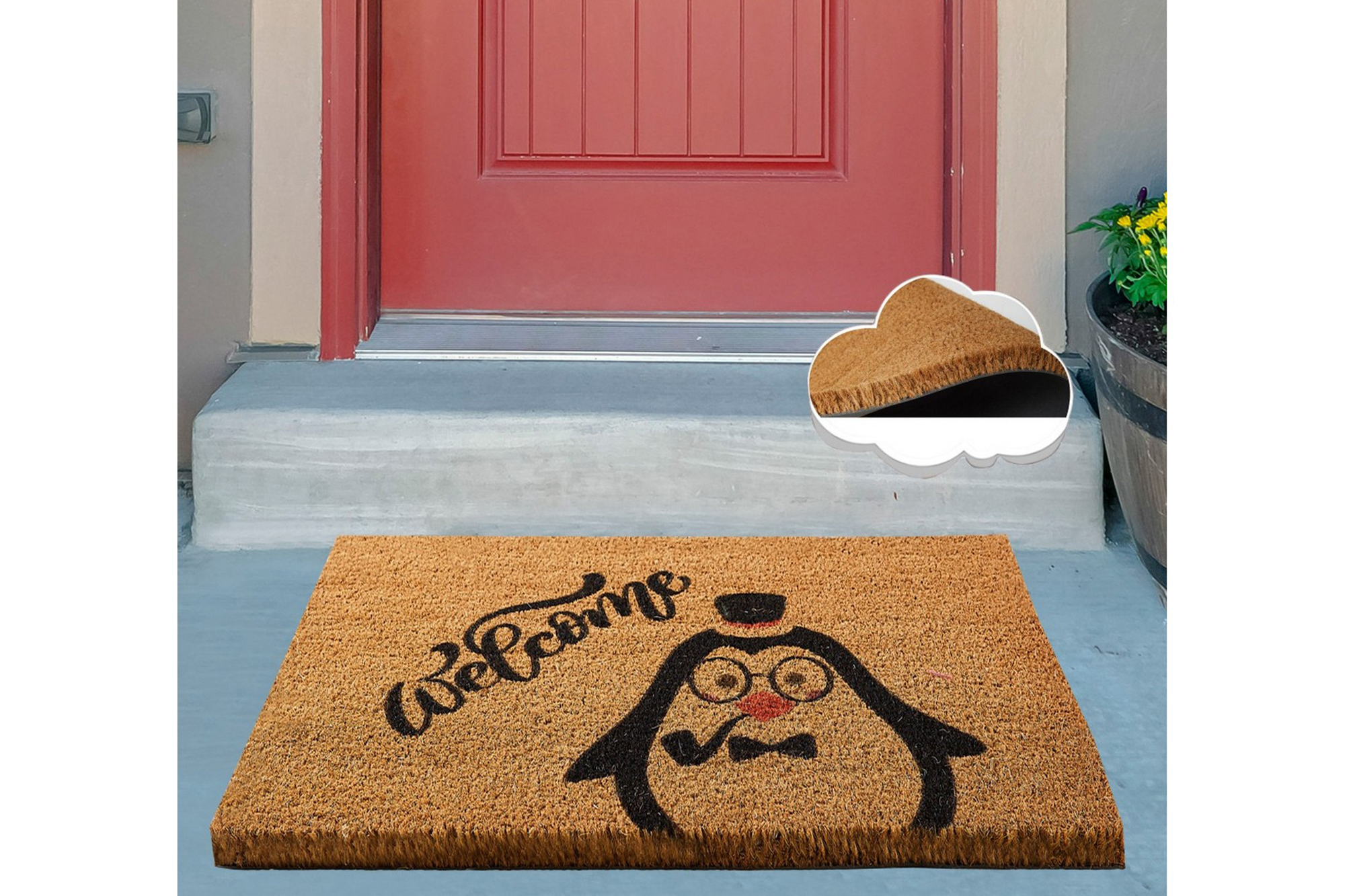 dörrmatta chilai 40x60 cm - pvc/multifärgad