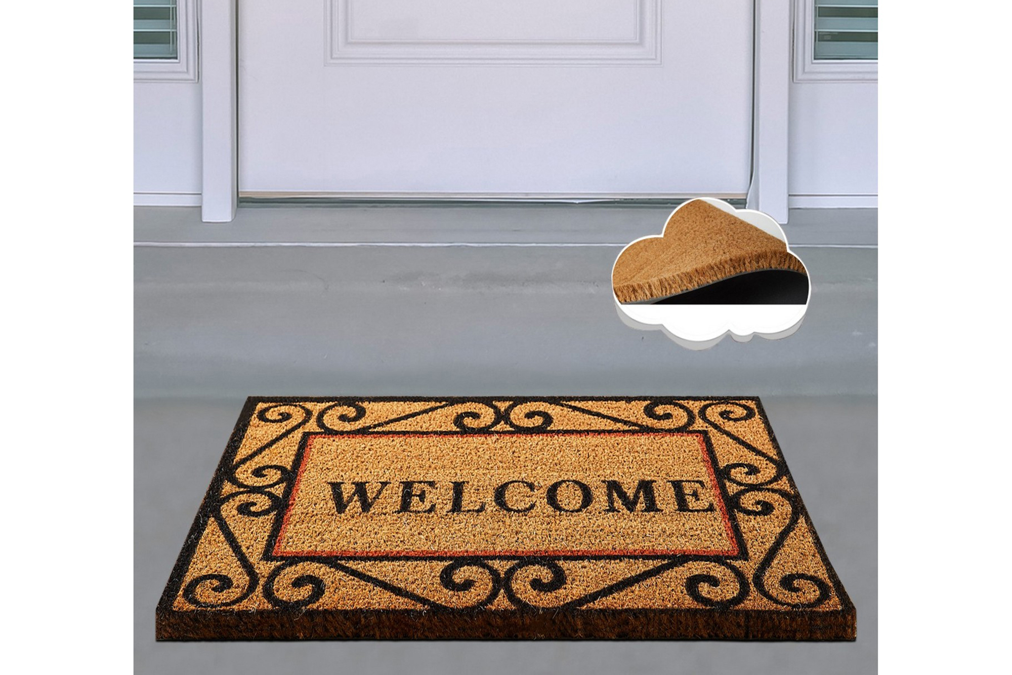 dörrmatta chilai 40x60 cm - pvc/multifärgad