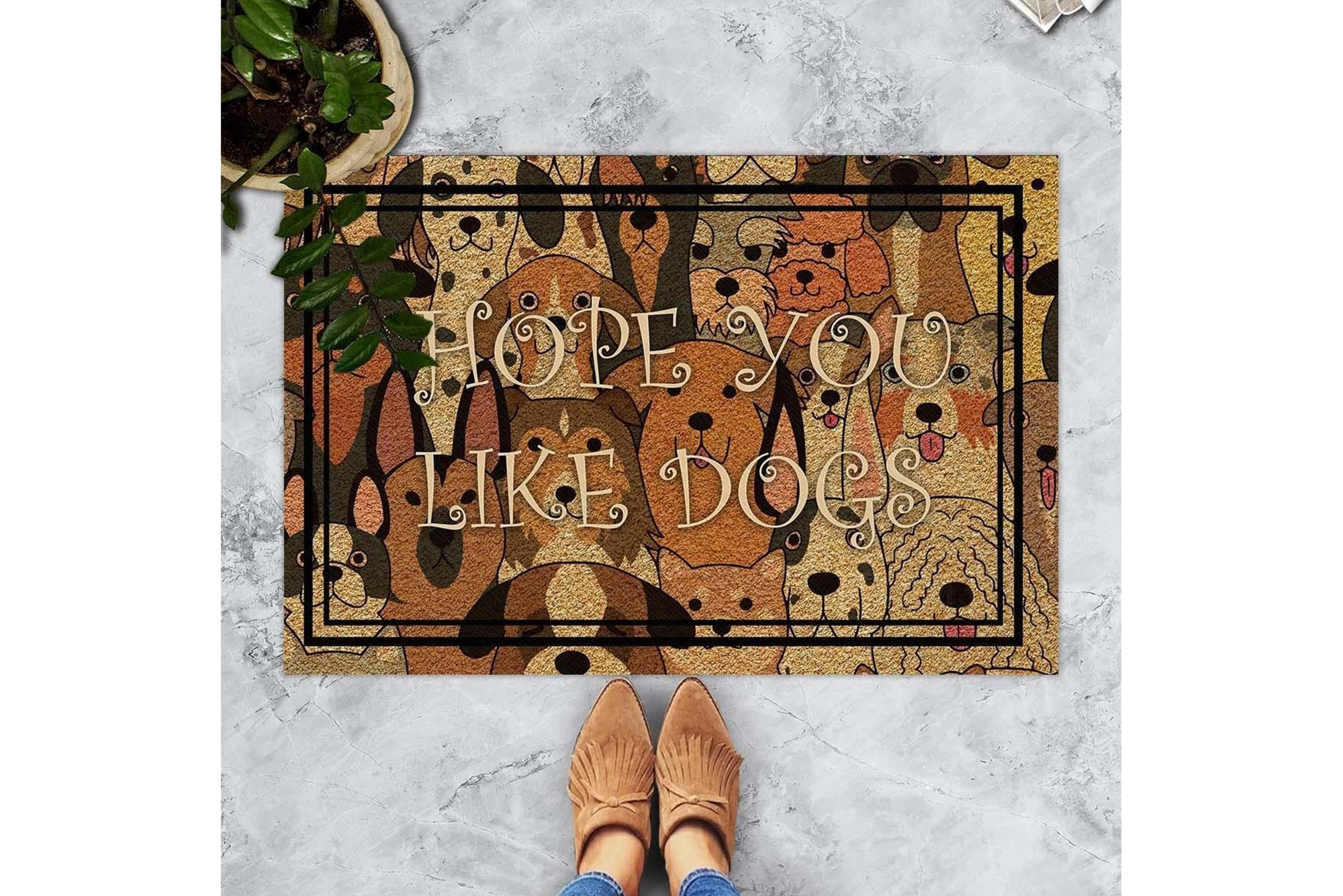 dörrmatta chilai 45x70 cm - pvc/multifärgad