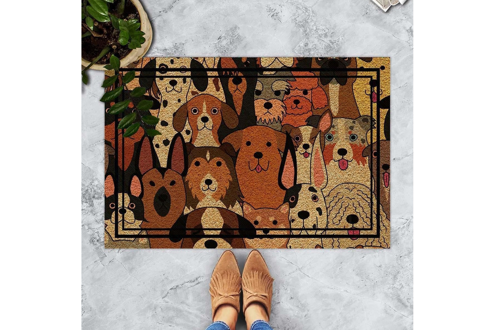 dörrmatta chilai 45x70 cm - pvc/multifärgad