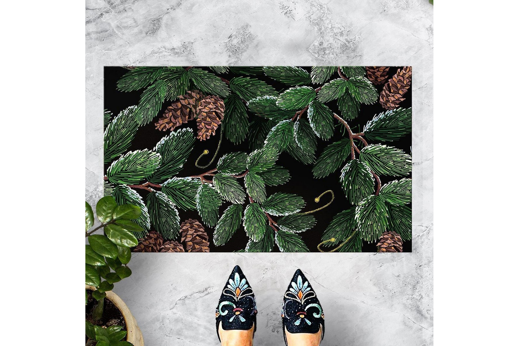 dörrmatta chilai 45x70 cm - pvc/multifärgad