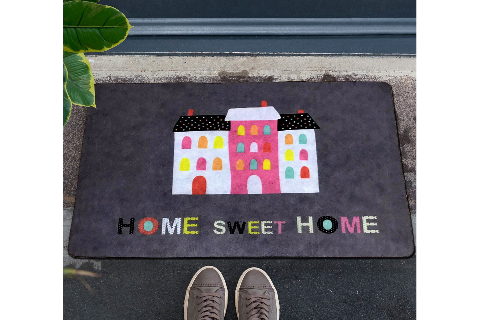 dörrmatta chilai 45x70 cm - pvc/multifärgad