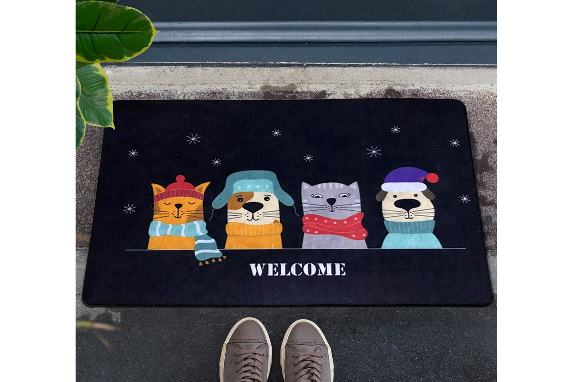 dörrmatta chilai 45x70 cm - pvc/multifärgad