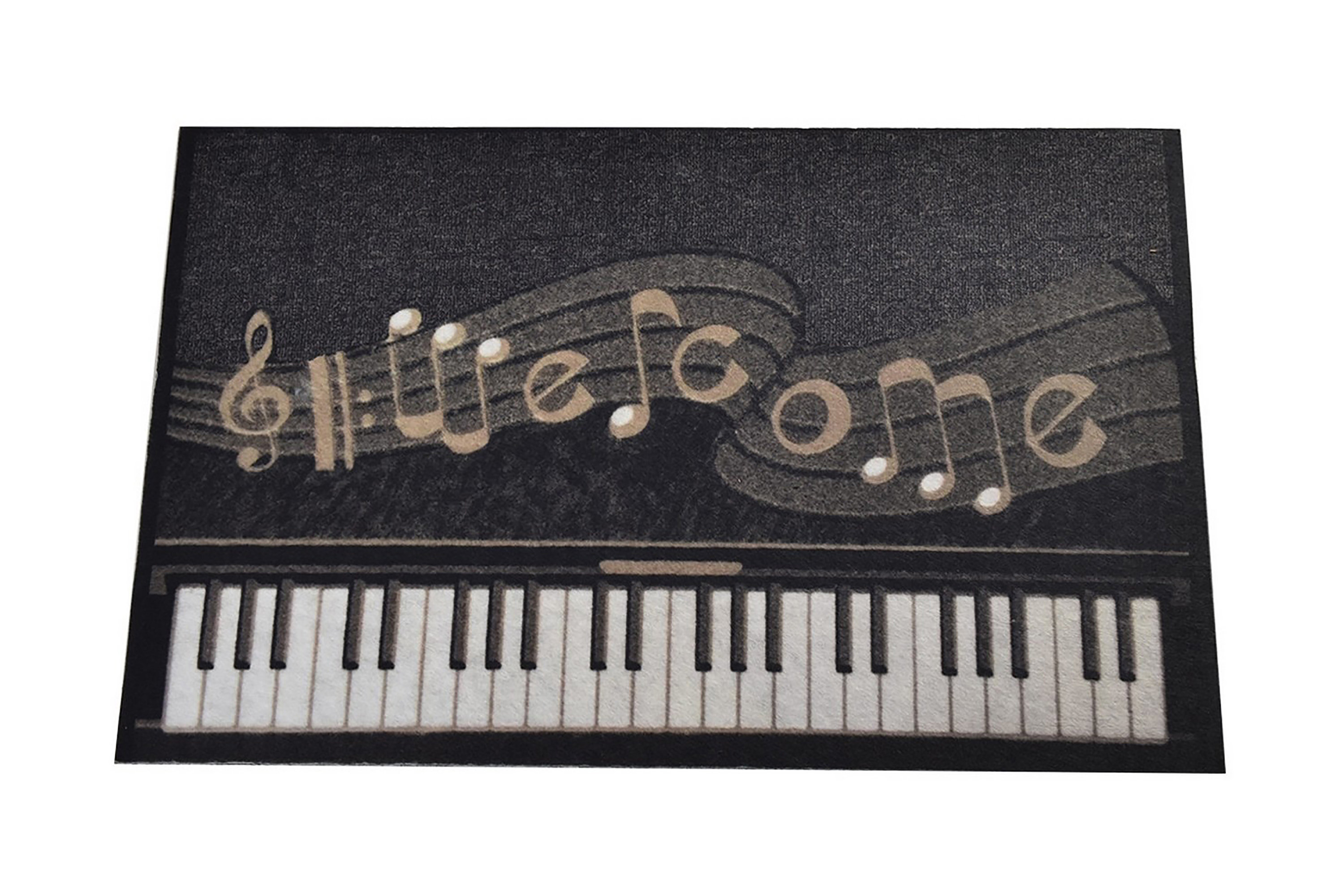 dörrmatta piyano 45x70 cm - flerfärgad