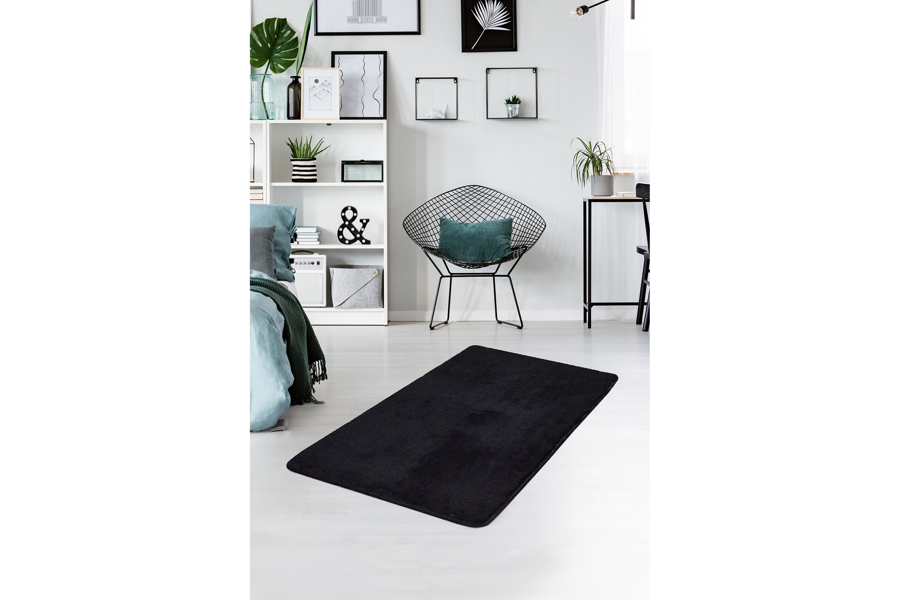 entrematta maggiolina 70x120 cm - svart/akryl