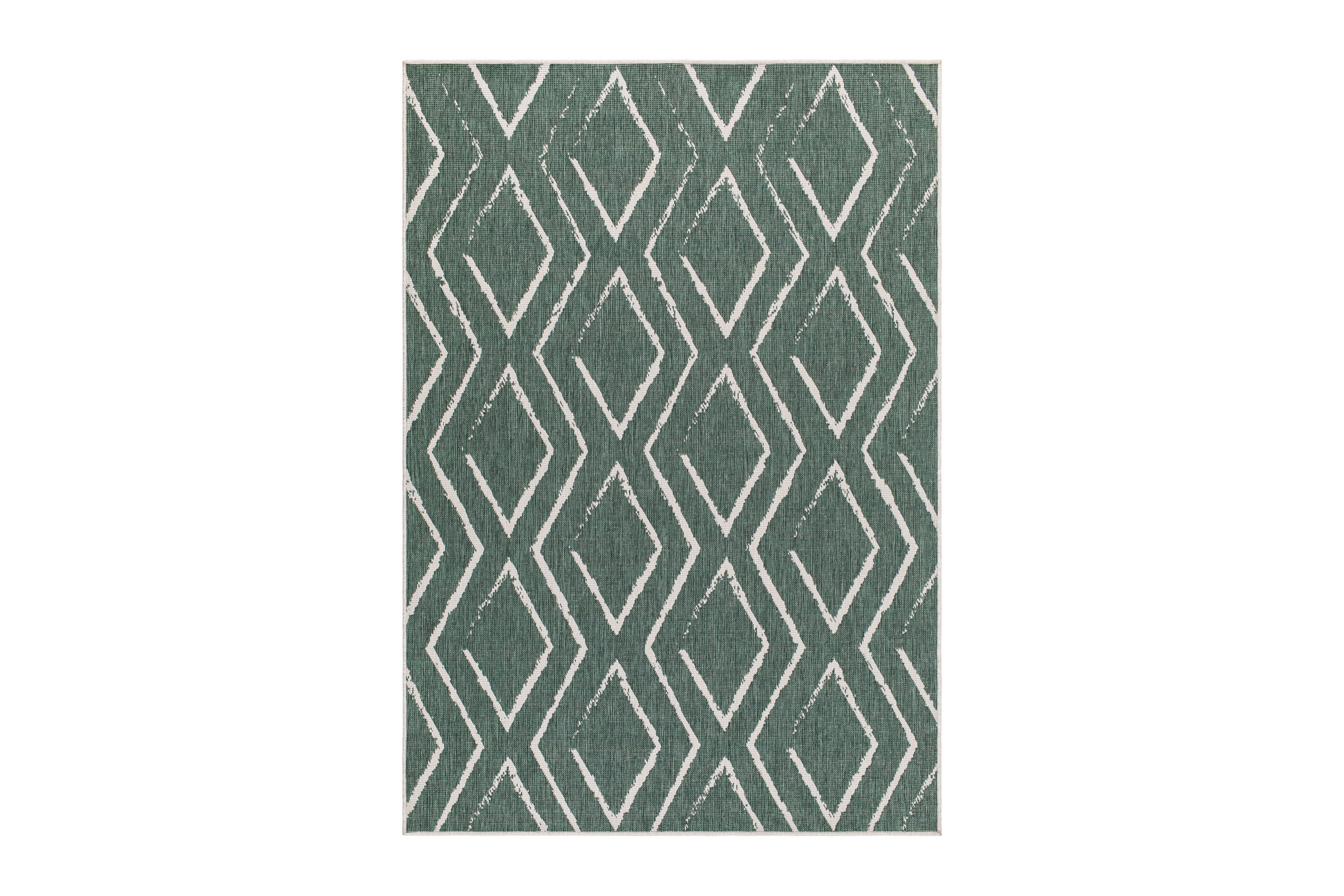 Havanna Romb Utomhusmatta 200x290 cm Grön