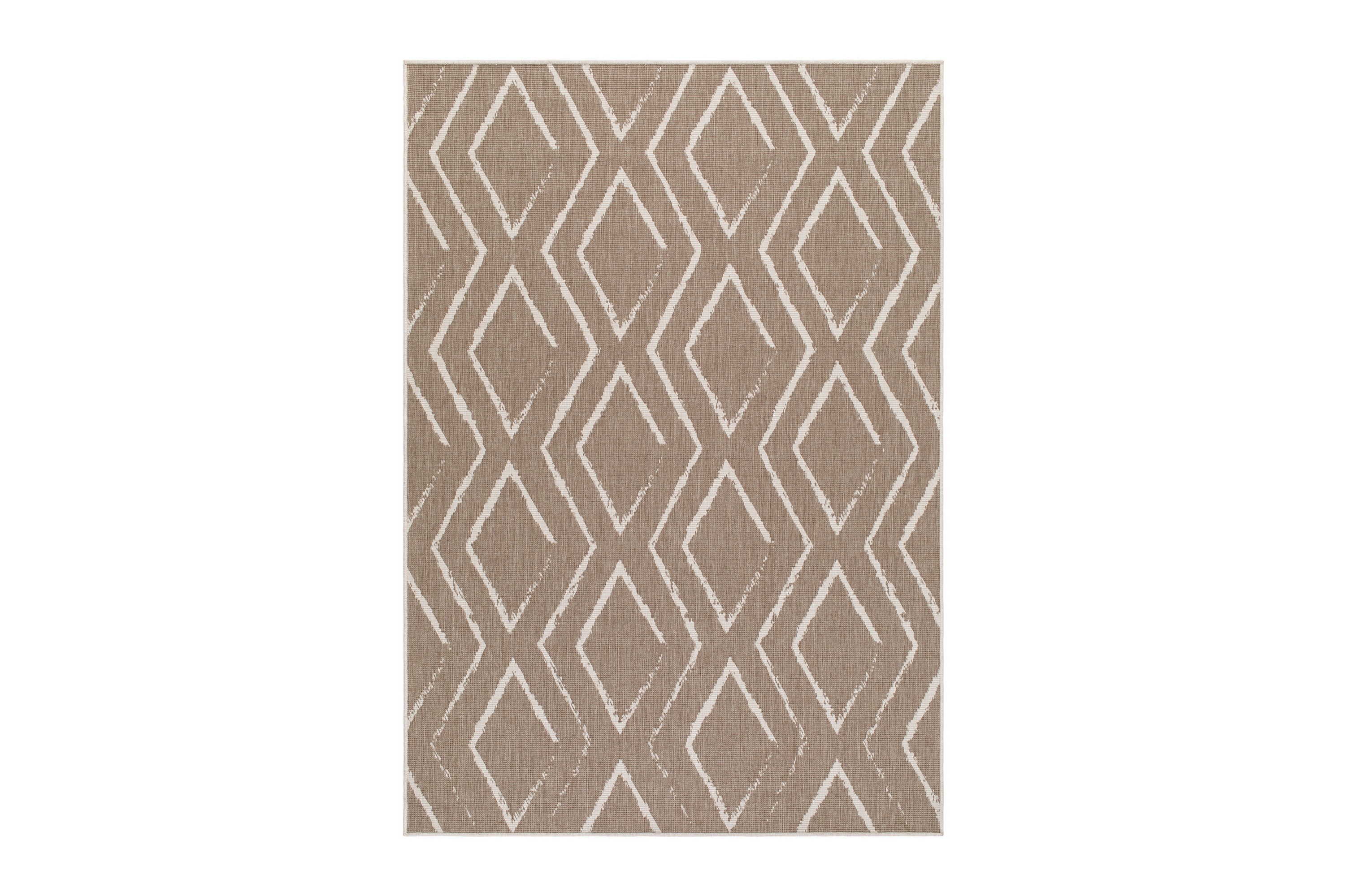 Havanna Romb Utomhusmatta 200x290 cm Linnebeige