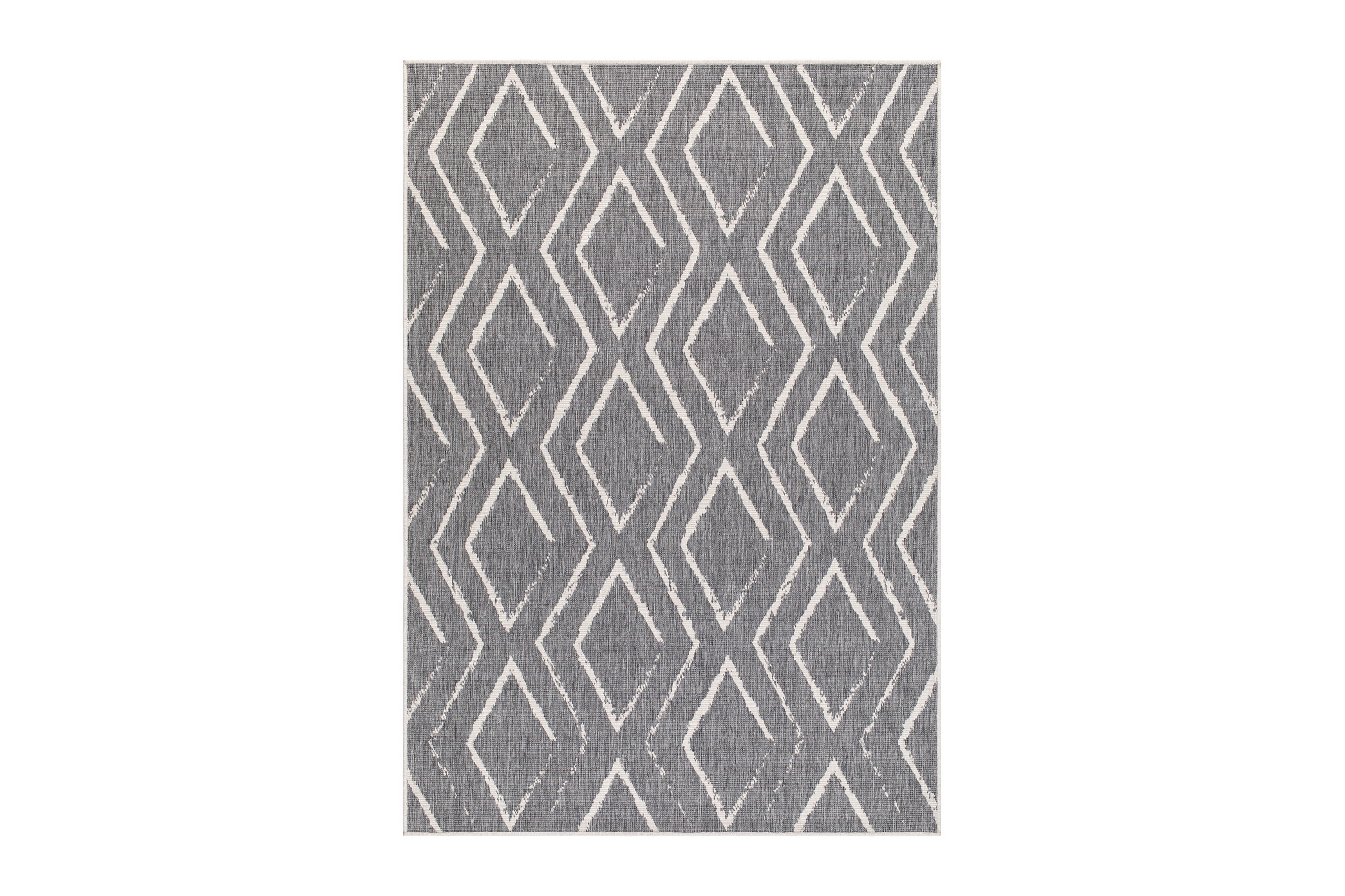 Havanna Romb Utomhusmatta 200x290 cm Silver