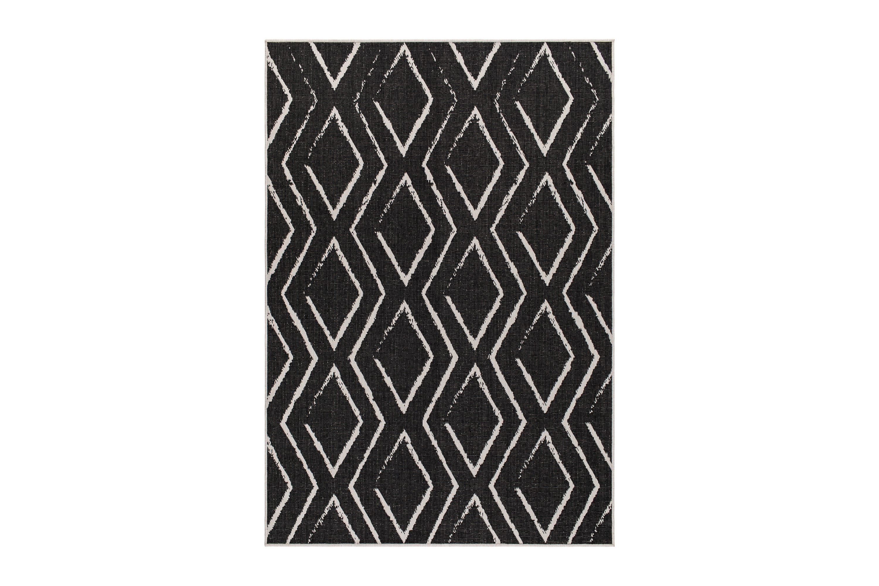 Havanna Romb Utomhusmatta 240x340 cm Svart