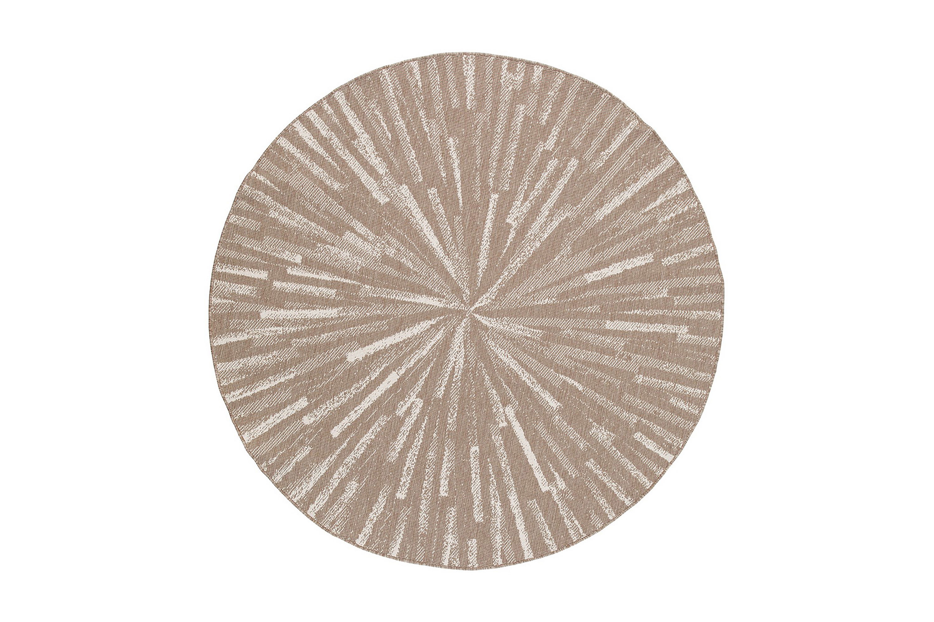 Havanna Shadow Utomhusmatta 200 cm Rund Linnebeige