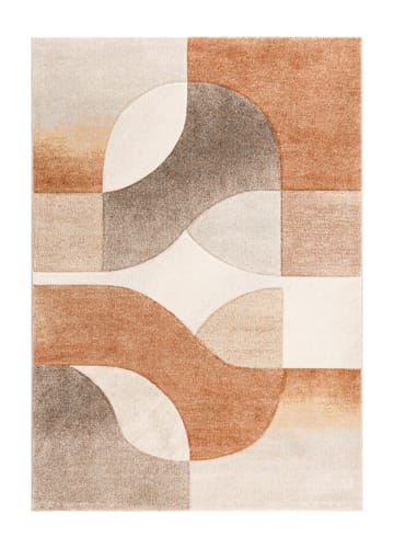 Maskinvävd Matta Brilliance Shape 140x200 cm - rost - Textil & mattor - Matta - Utomhusmatta - Plastmatta