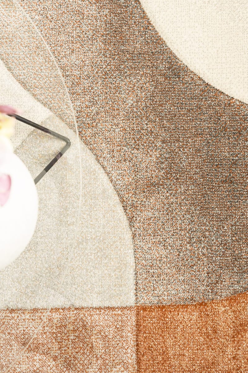 Maskinvävd Matta Brilliance Shape 140x200 cm - rost - Textil & mattor - Matta - Utomhusmatta - Plastmatta