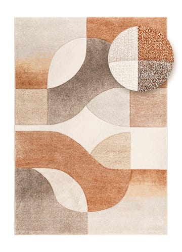 Maskinvävd Matta Brilliance Shape 140x200 cm - rost - Textil & mattor - Matta - Utomhusmatta - Plastmatta