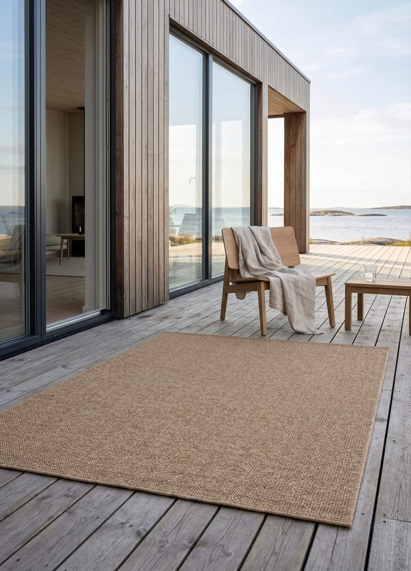 Maskinvävd Matta Capri Plain 200x290 cm - jute - Textil & mattor - Matta - Utomhusmatta