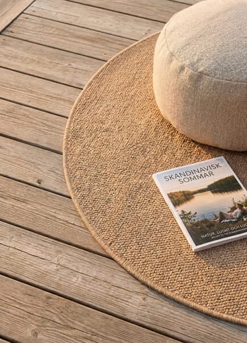 Maskinvävd Matta Capri Plain Rund 120 cm - Jute - Textil & mattor - Matta - Utomhusmatta