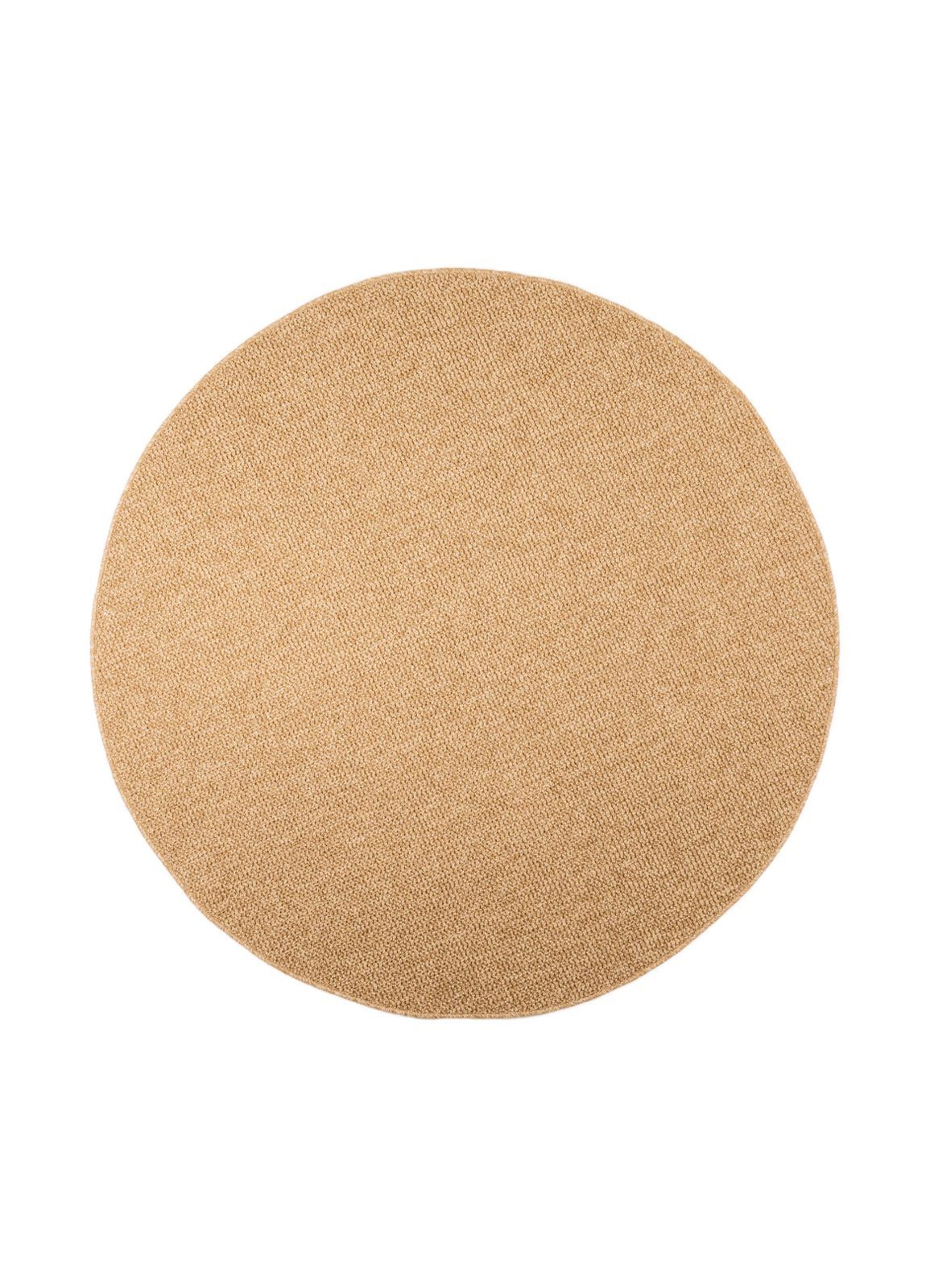 Maskinvävd Matta Capri Plain Rund 200 cm - Jute