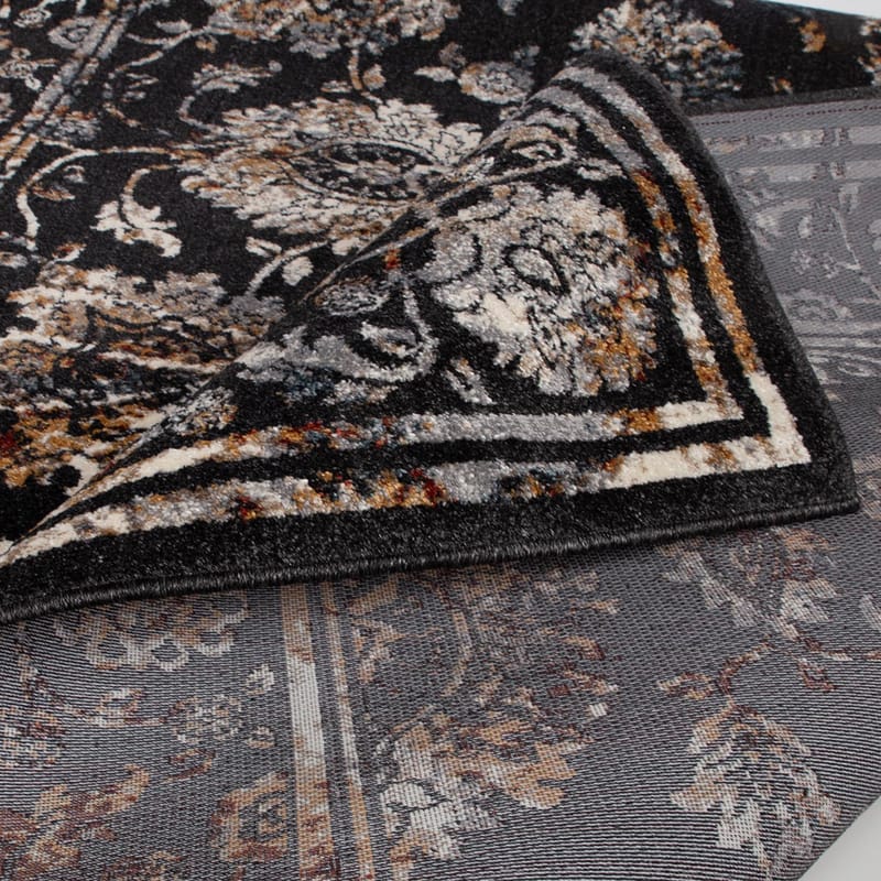 Matta Yelvi 135x190 cm - Svart/Beige - Textil & mattor - Matta - Utomhusmatta - Plastmatta