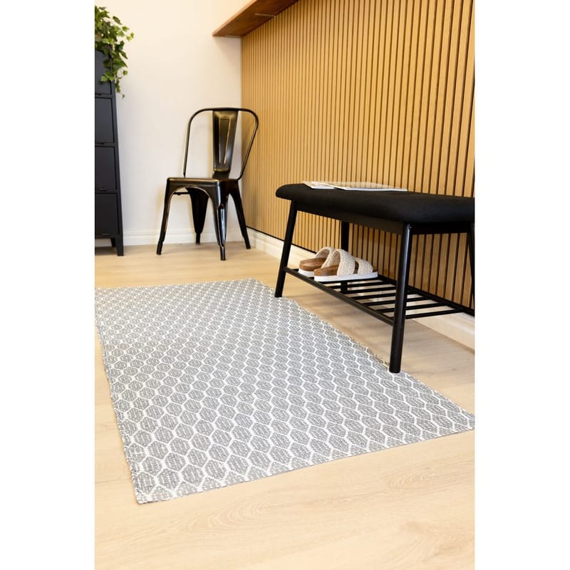 Plastmatta Hilma Link - 150x220 cm, Grå - Textil & mattor - Matta - Utomhusmatta - Plastmatta