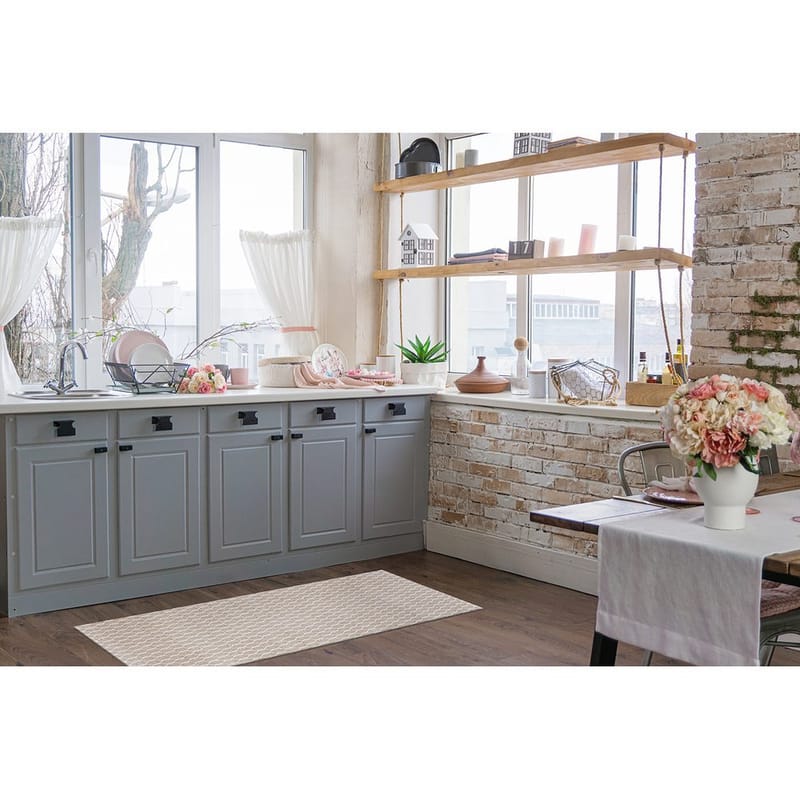 Plastmatta Hilma Link - 150x220 cm, Linne - Textil & mattor - Matta - Utomhusmatta - Plastmatta