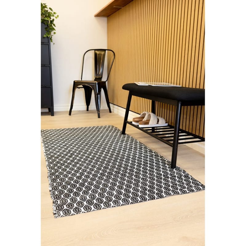 Plastmatta Hilma Link - 150x220 cm, Svart - Textil & mattor - Matta - Utomhusmatta - Plastmatta