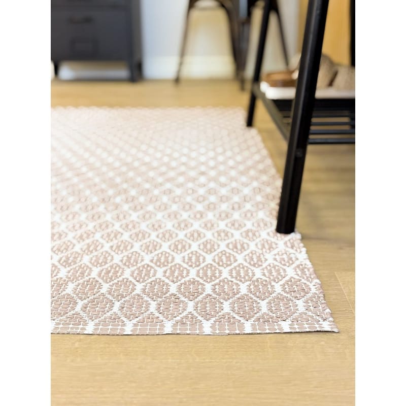 Plastmatta Hilma Link - 70x150 cm, Rosa - Textil & mattor - Matta - Utomhusmatta - Plastmatta