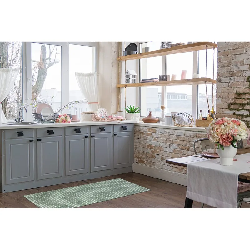 Plastmatta Hilma Link - 70x250 cm, Grön - Textil & mattor - Matta - Utomhusmatta - Plastmatta