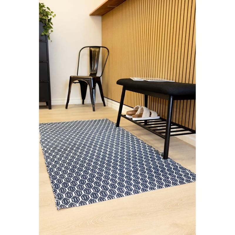 Plastmatta Hilma Link - 70x300 cm, Blå - Textil & mattor - Matta - Utomhusmatta - Plastmatta