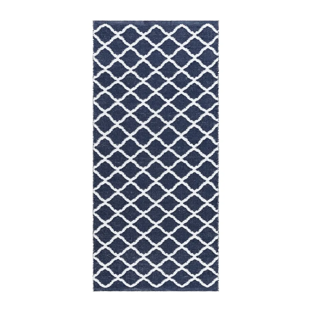 Plastmatta Hilma Wave - 150x220 cm, Bl&aring;