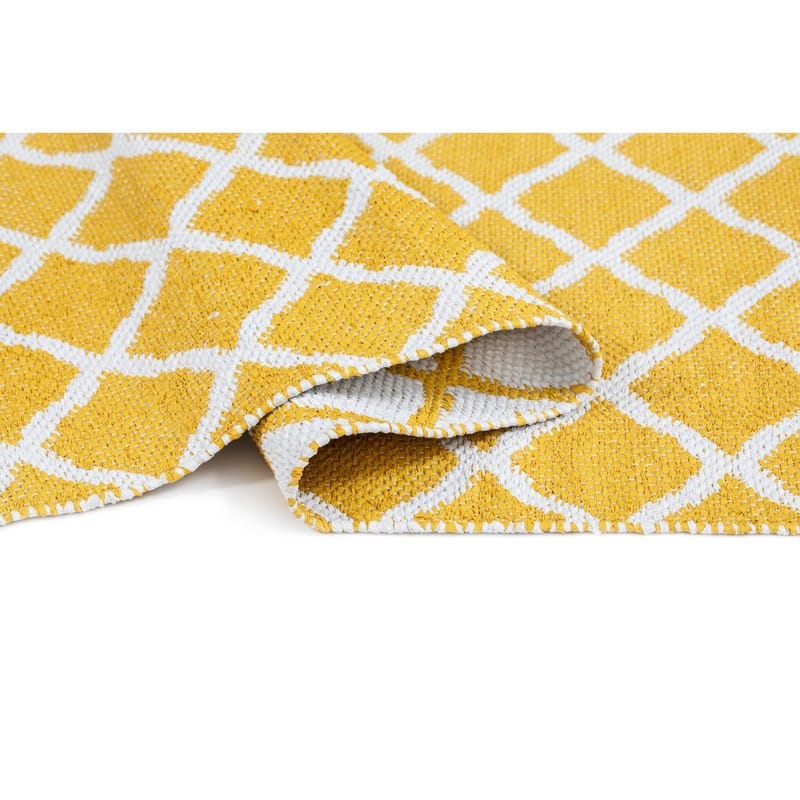 Plastmatta Hilma Wave - 150x220 cm, Gul - Textil & mattor - Matta - Modern matta - Wiltonmatta