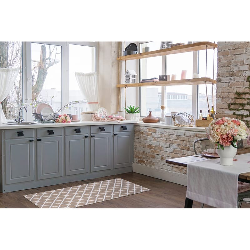 Plastmatta Hilma Wave - 150x220 cm, Linne - Textil & mattor - Matta - Utomhusmatta - Plastmatta