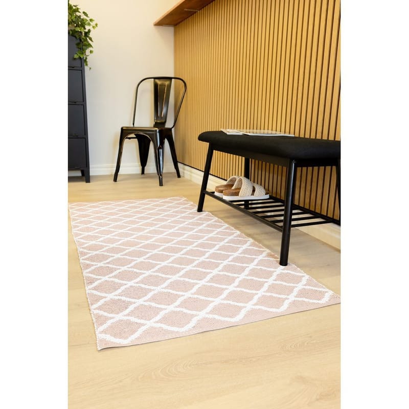 Plastmatta Hilma Wave - 150x220 cm, Rosa - Textil & mattor - Matta - Utomhusmatta - Plastmatta