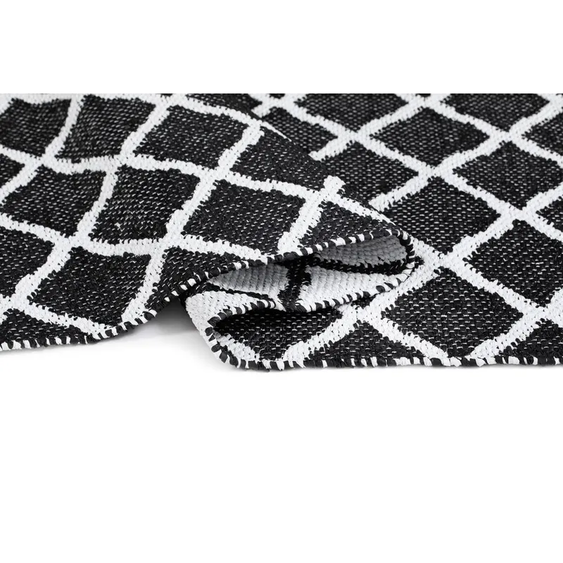 Plastmatta Hilma Wave - 150x220 cm, Svart - Textil & mattor - Matta - Utomhusmatta - Plastmatta