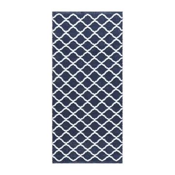 Plastmatta Hilma Wave - 70x150 cm, Blå - Textil & mattor - Matta - Utomhusmatta - Plastmatta